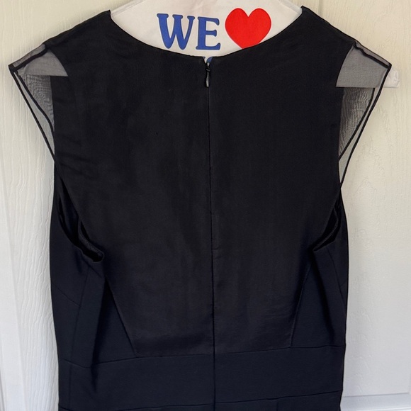 Elegant Black Sheer Overlay Cushnie et Ochs dress - Sz 8 - Picture 5 of 11